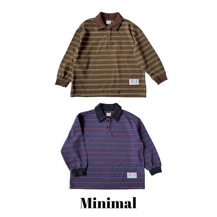Stripe Collar T-Shirt-minimal-8
