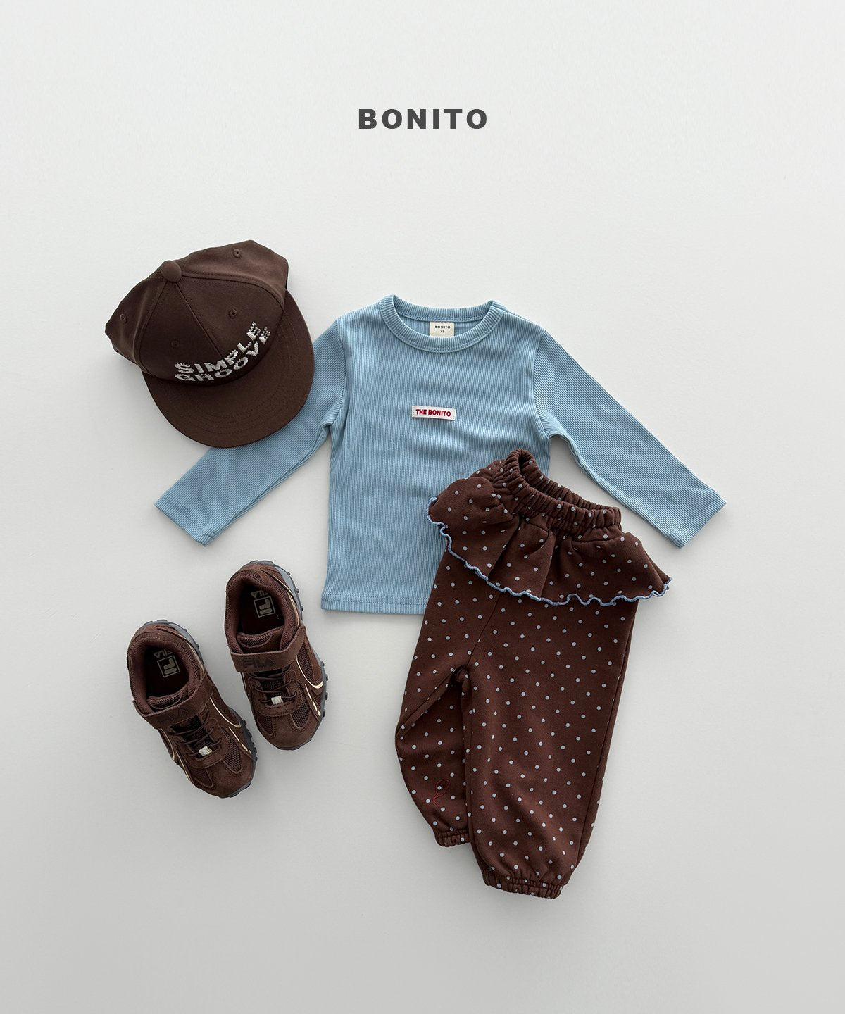 Dot Frill Jogger Pants - BONITO - 003