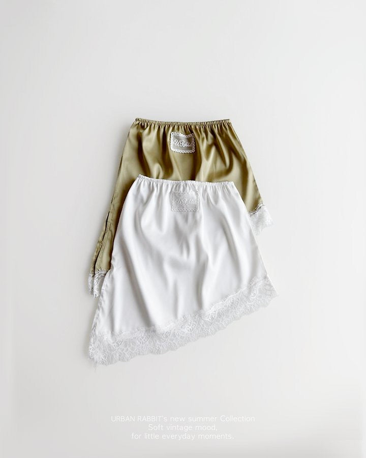 Asymmetrical Satin Skirt-URBAN RABBIT-18