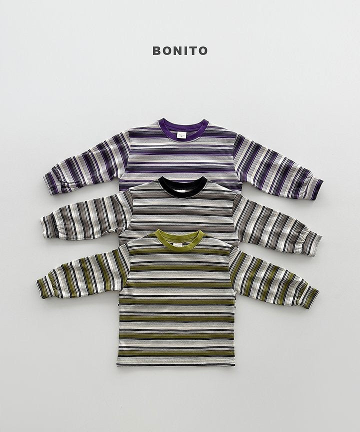 Track Stripe Ribbed Tee - BONITO - 051