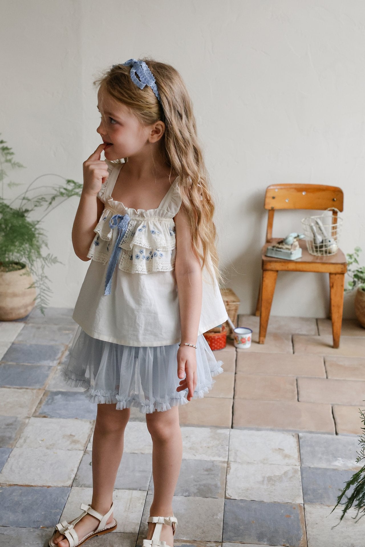 angel sleeveless blouse-FLO-4-3
