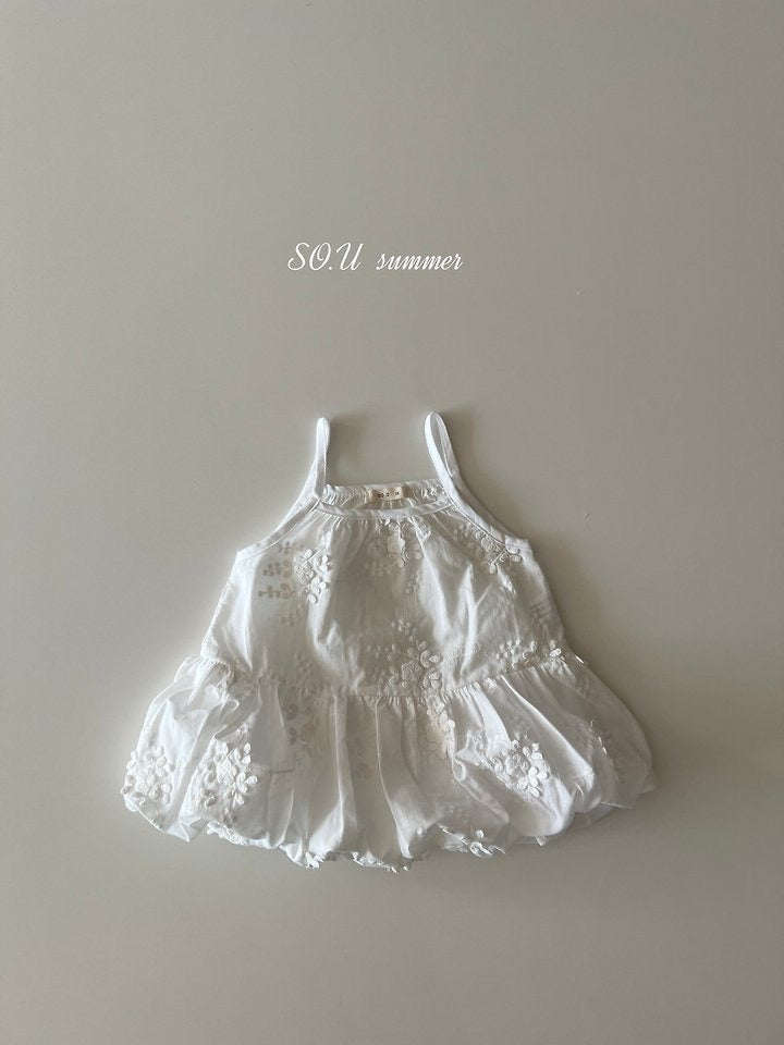 balloon strap sleeveless dress-SO.U-17