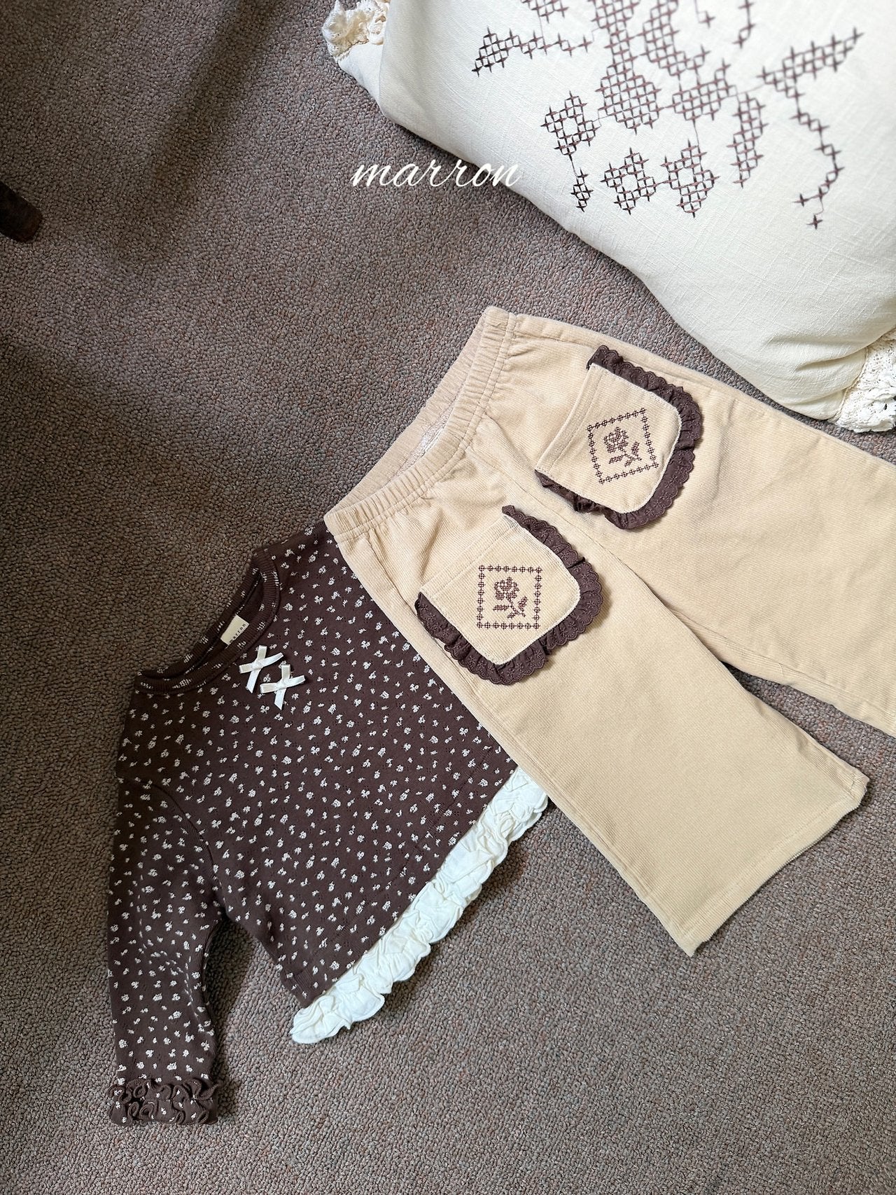 Rose Pants-marron-28