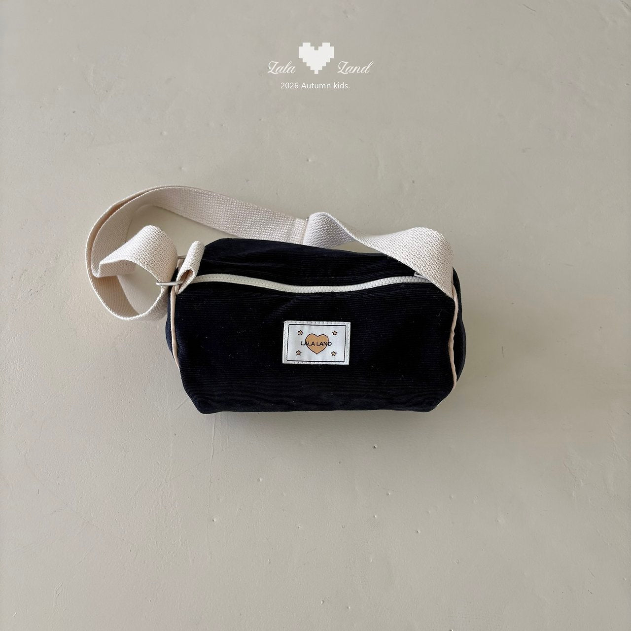 Cylindrical Corduroy Crossbody Bag-lalaland-2