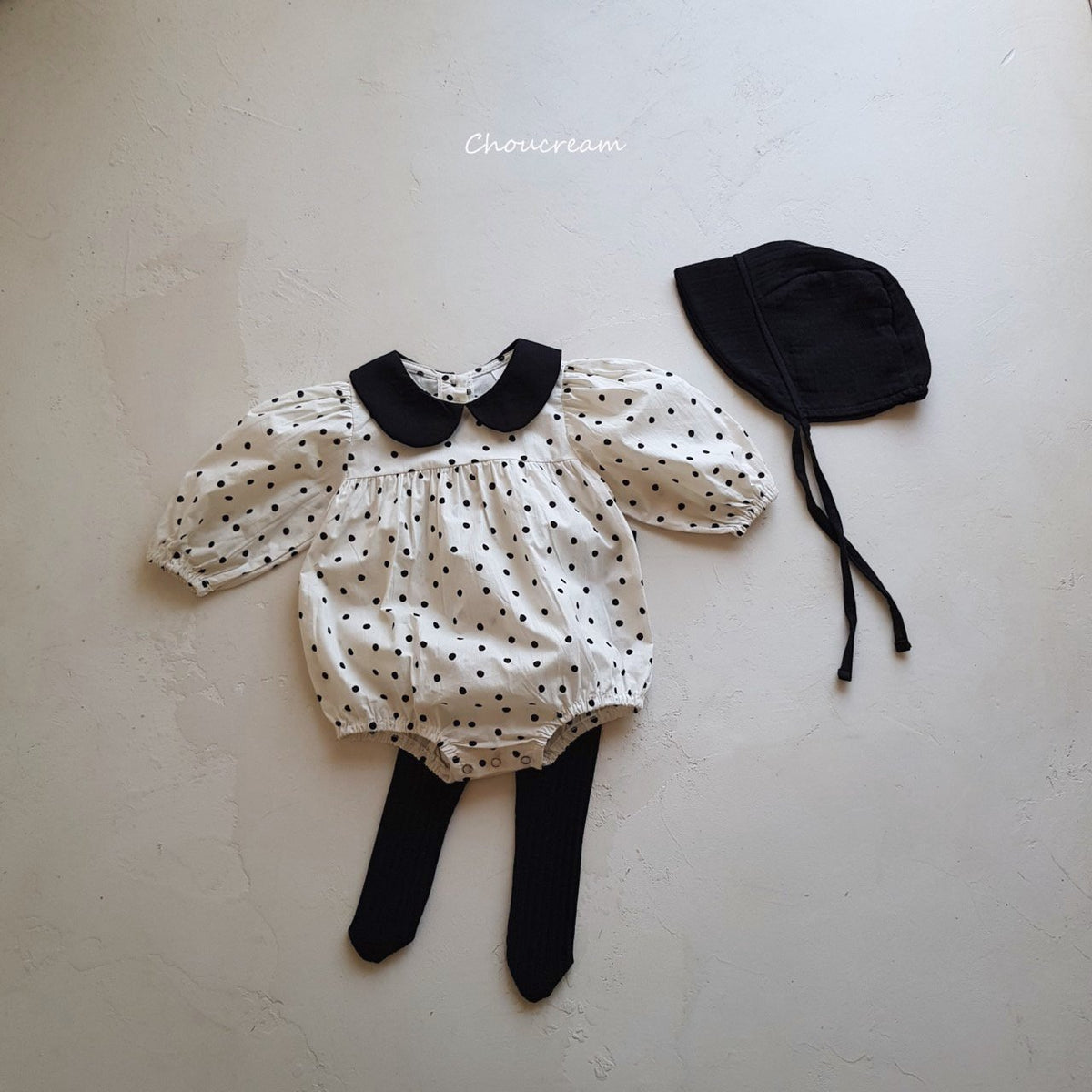 Dot Collar Suit-CHOUCREAM-12
