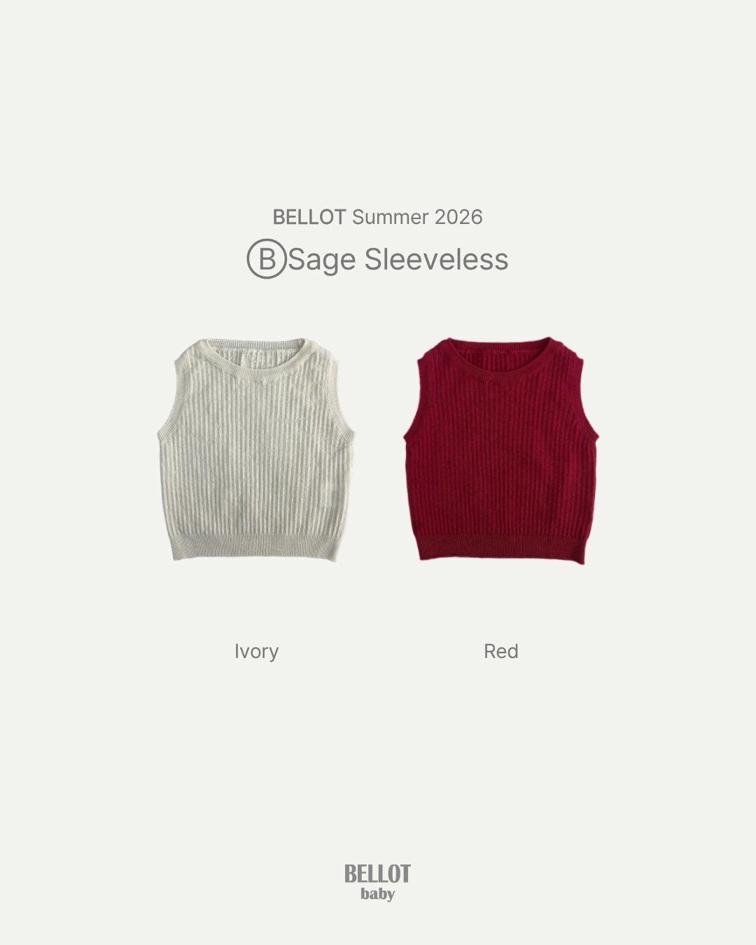 Sage Knit Sleeveless-BELLOT-22