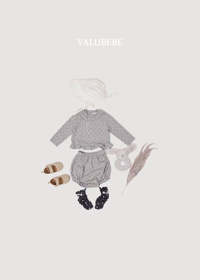 Chouchou Dot Frill Tee - valubebe - 070