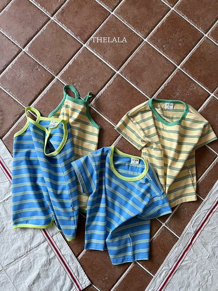 Triple Stripe babysuit and T-thelala-45