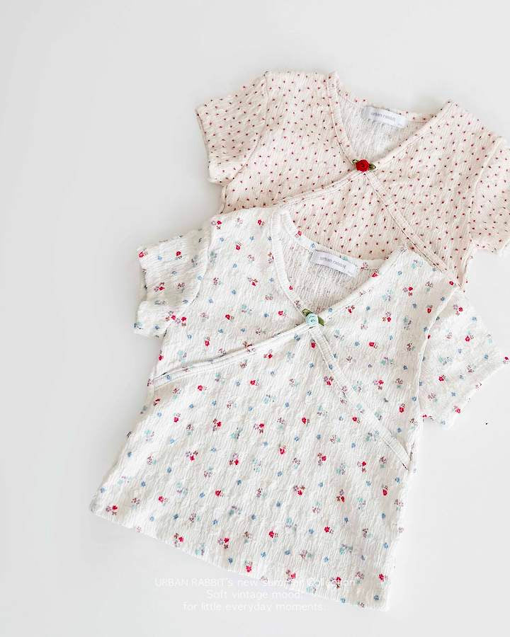Rose Cap Sleeve Tee-URBAN RABBIT-12