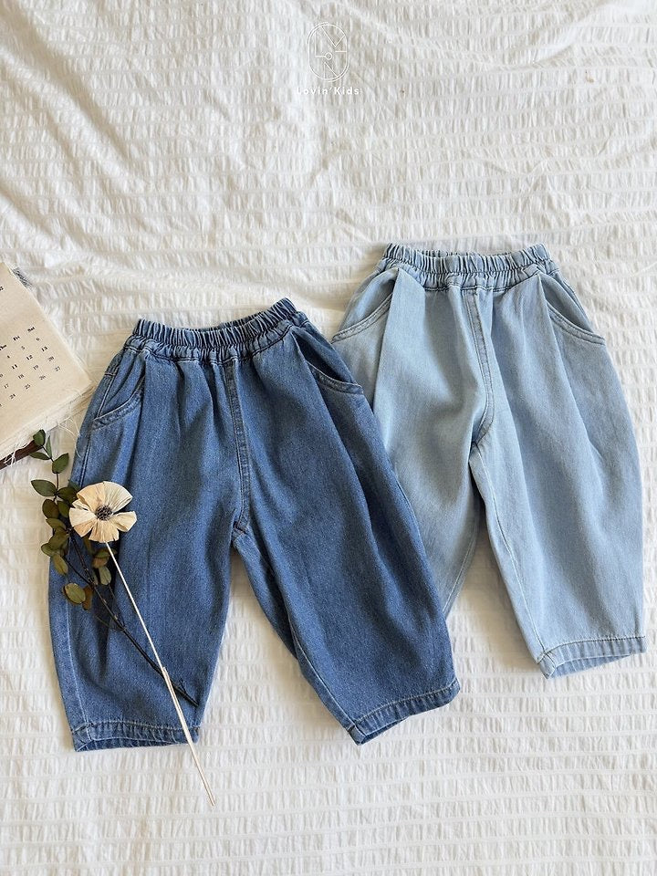 Pleated Baggy Denim Pants / lovin -16