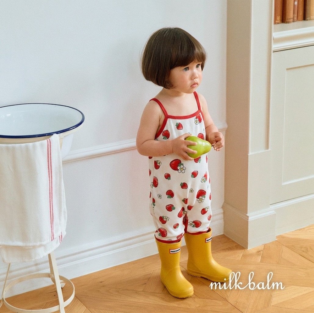 Strawberry Suspender Suit-milkbalm-2-8
