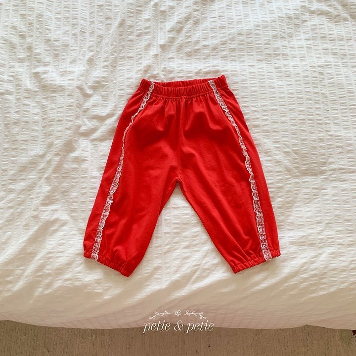 Vanilla Lace Jogger Pants - petit & petit - 33