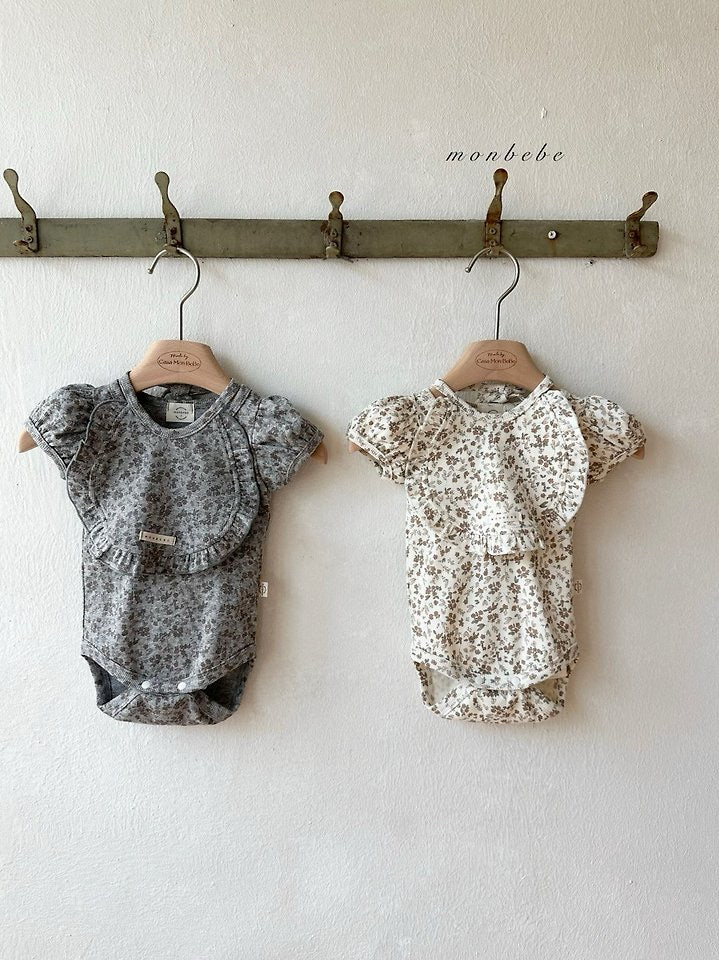puff flower suit with bib / monbebe -43