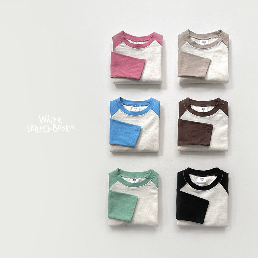 Sunshine Raglan Contrast Tee-wsb-10