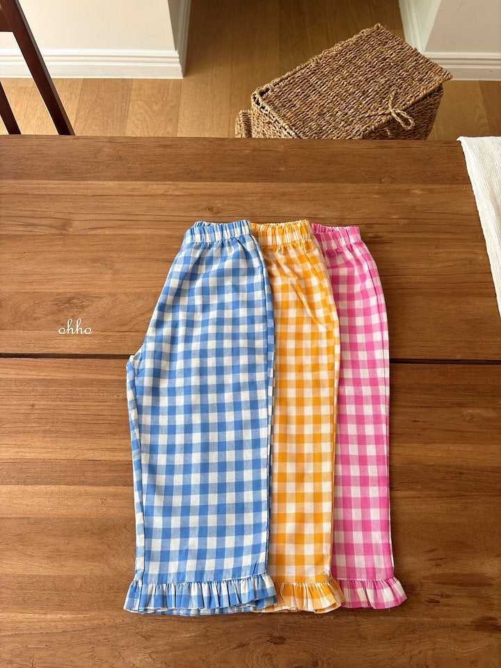 Gingham Check Pants-ohho-18