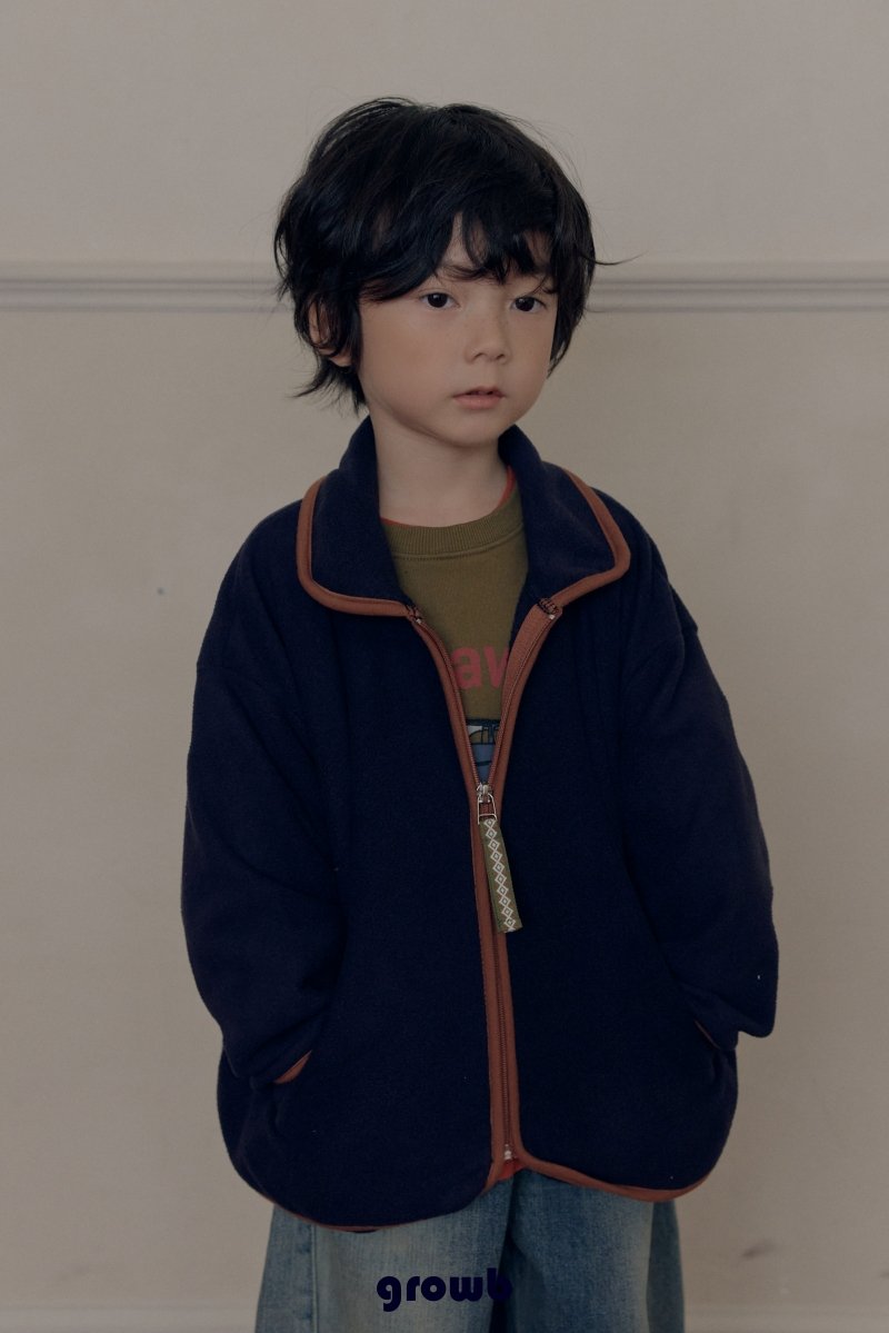 Pile Fleece Zip Jacket-growB-27