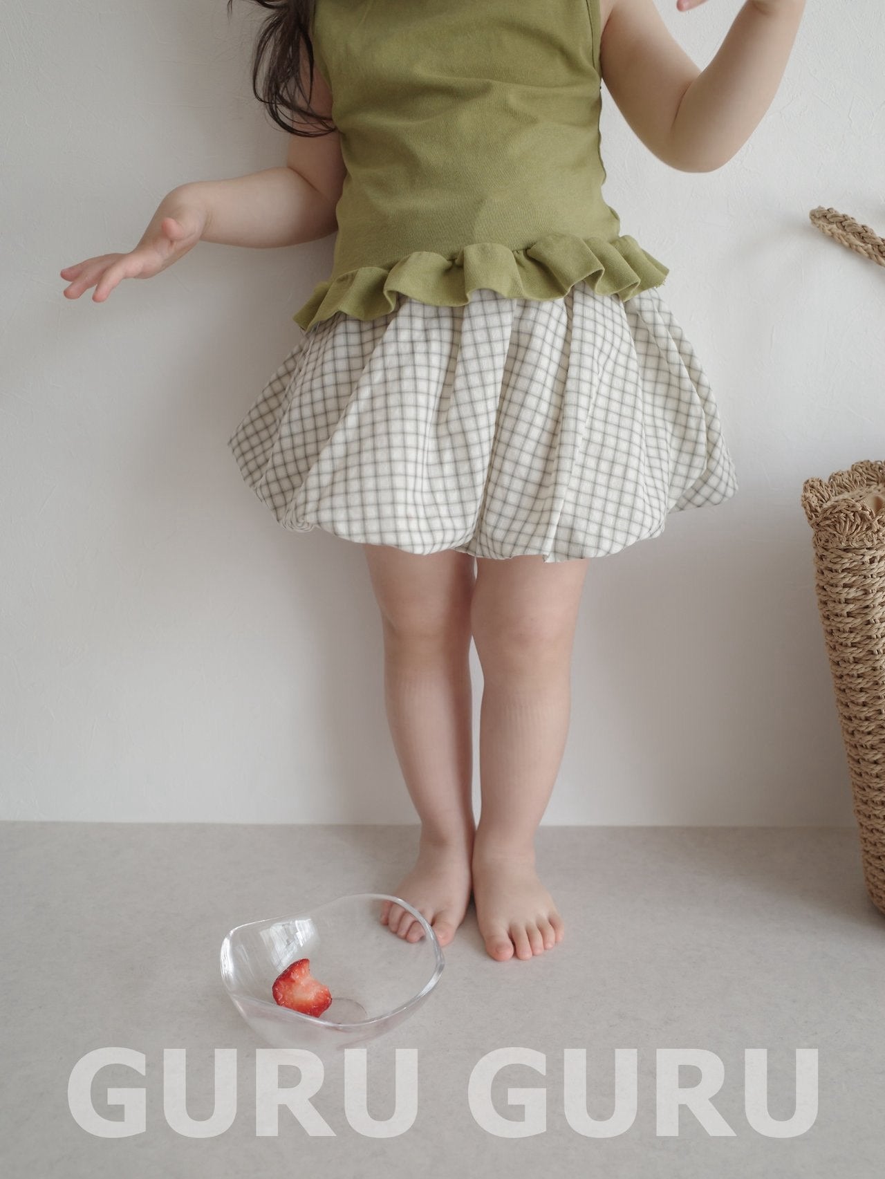 ｜即納｜check cloud skirt / guruguru