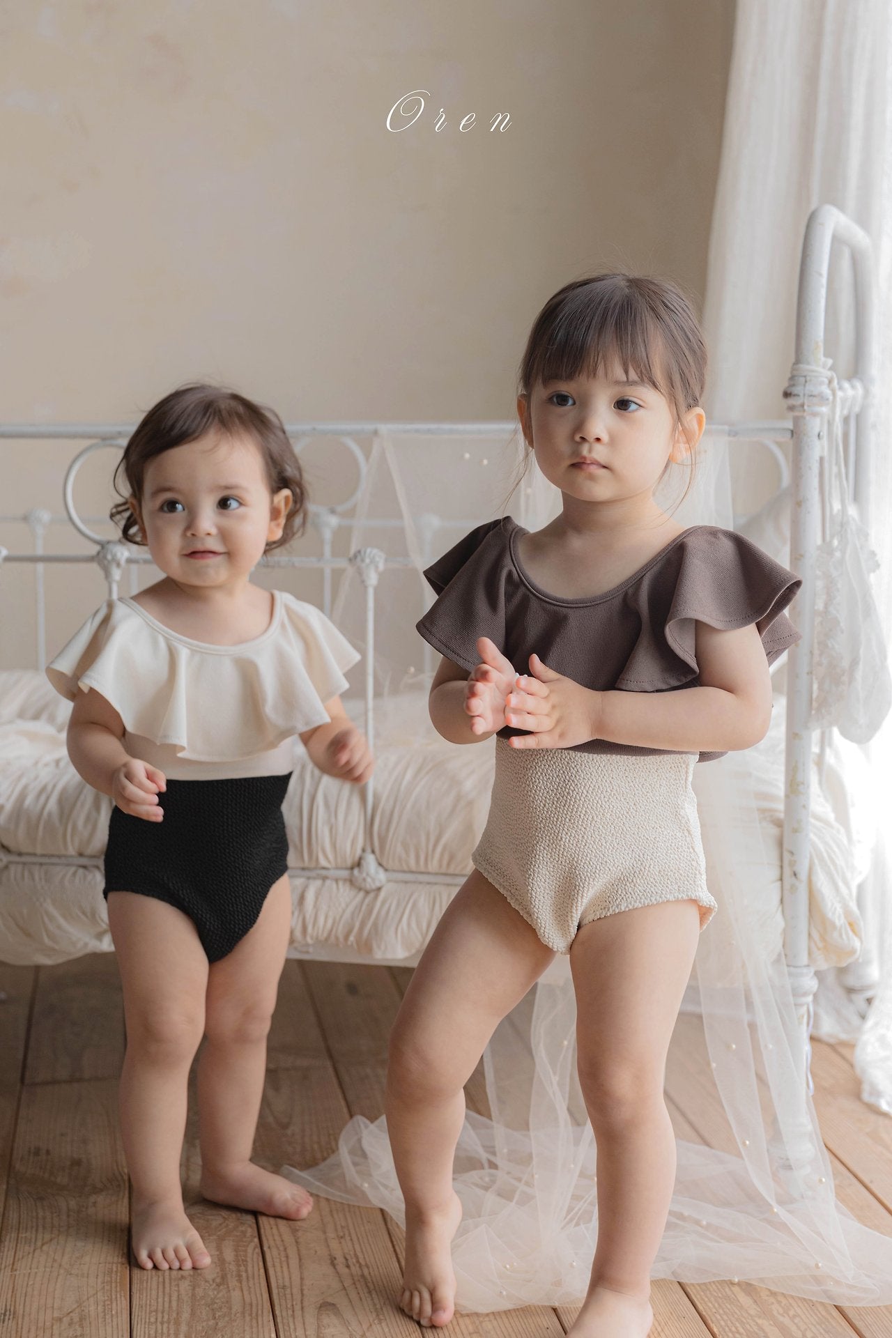 Pepe Color Block Swimsuit-OREN-5-4