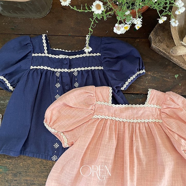 Eloise Linen Blouse- OREN /2- 30