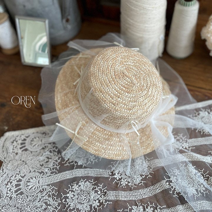 Solent Tulle Straw Hat- OREN /2- 43