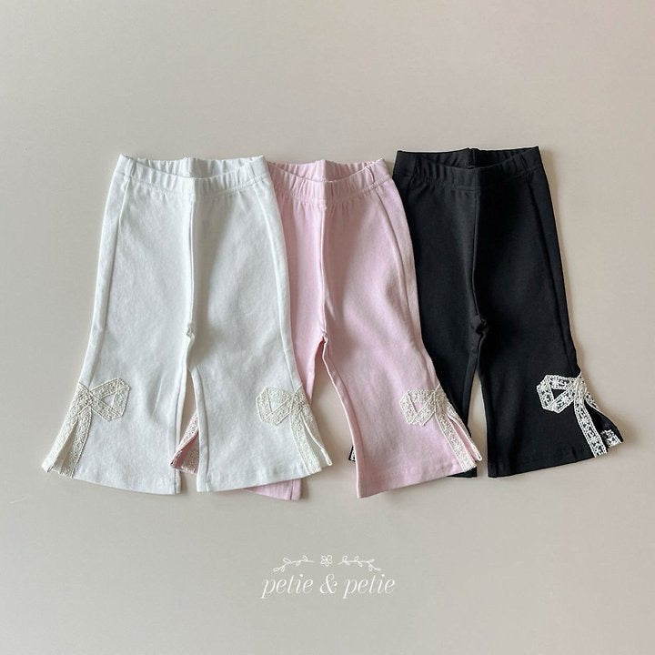Ribbon Flare Pants - petit & petit - 50