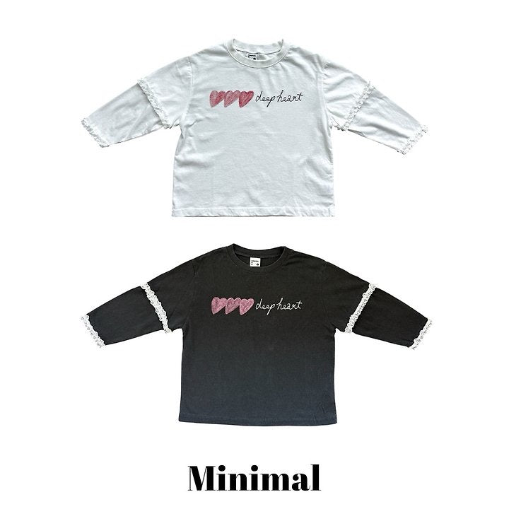 Deep Heart Lace Tee-minimal-6