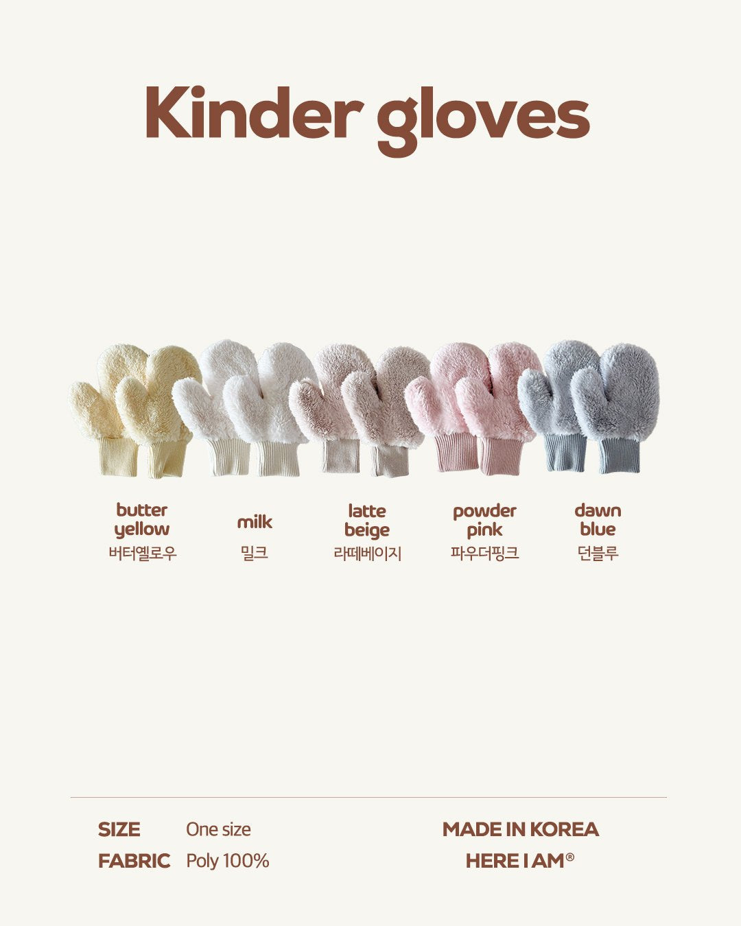 Kinder Fleece Gloves-here i am-19