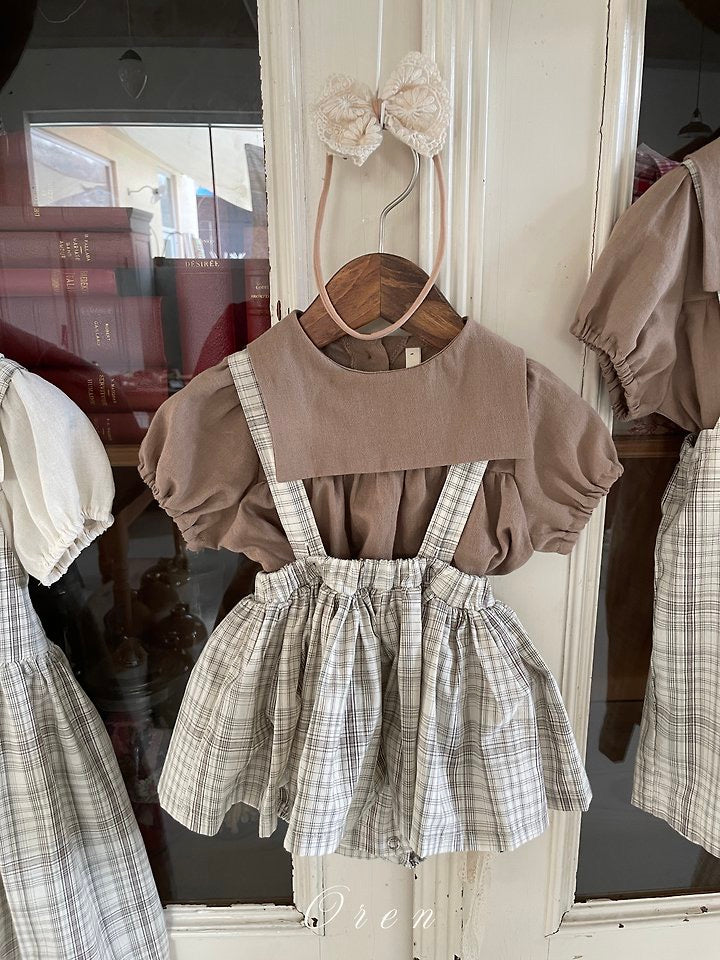 Blair Suspender Skirt Bloomer - OREN / 3-22