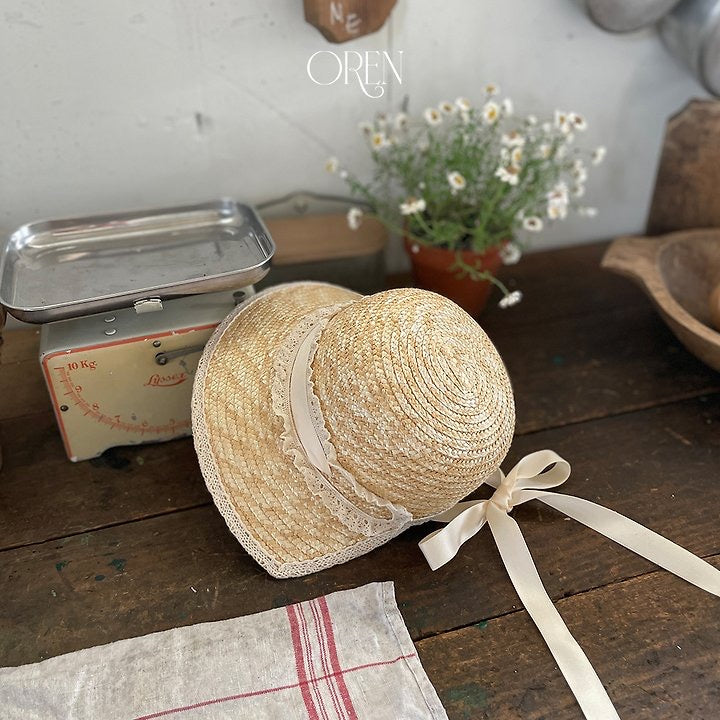 Karina Lace Straw Hat- OREN /2- 44