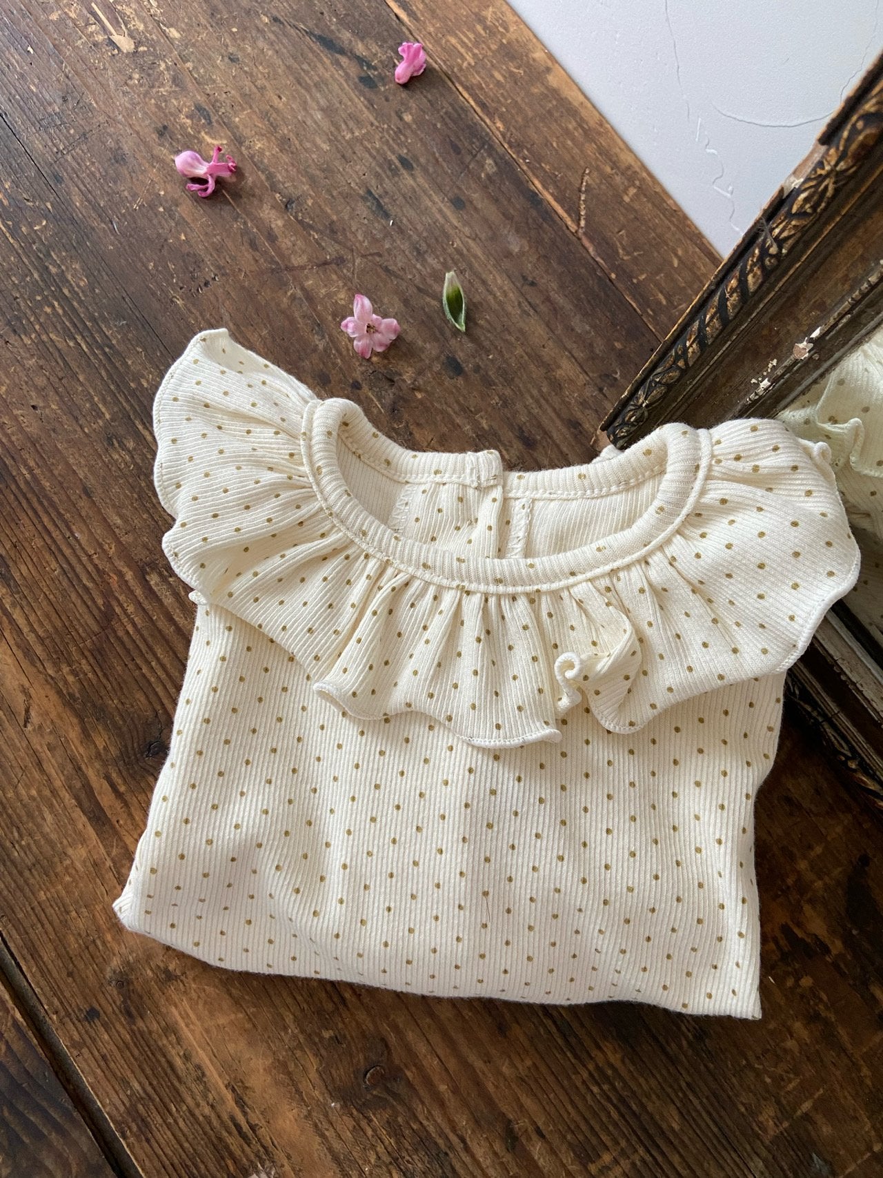 Gracie Frill Dot T-shirt-anneshirley-27
