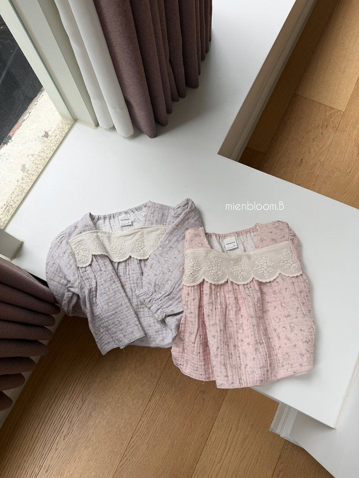 Lala Flower Blouse-mienbloom.B-33