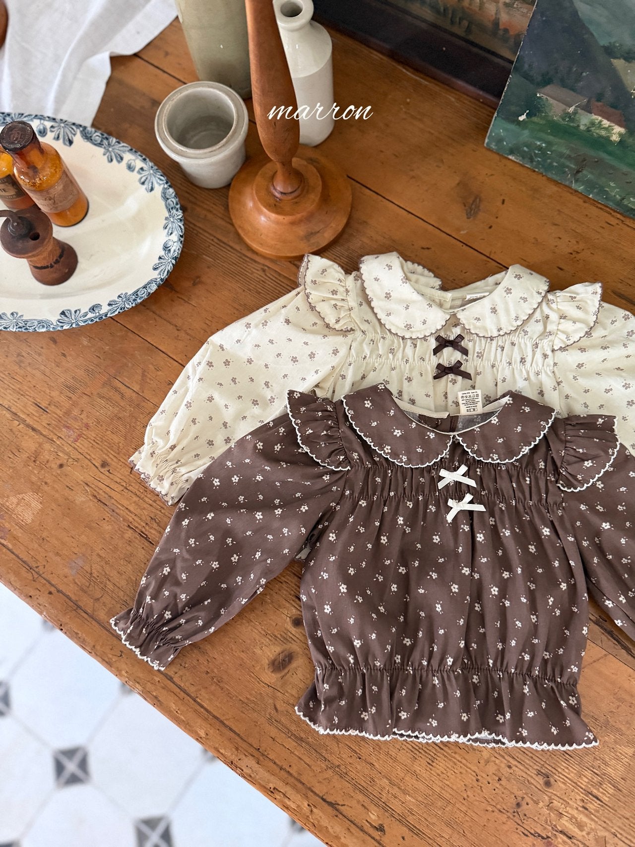 Shine Blouse-Marron-50