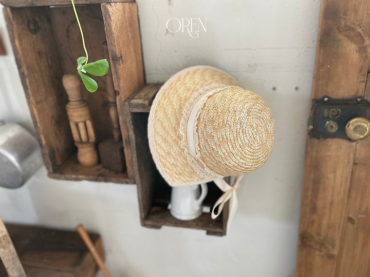 Karina Lace Straw Hat- OREN /2- 44