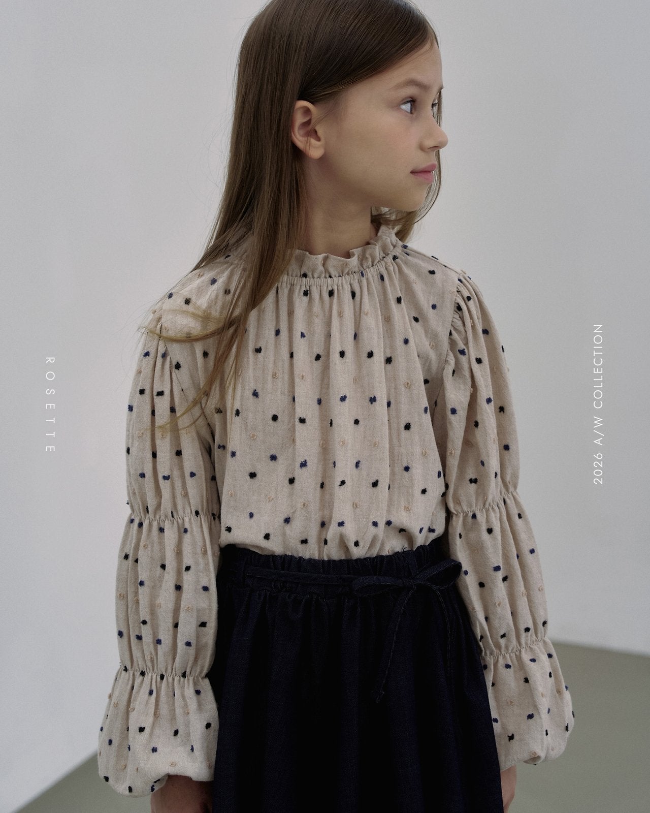 Dot Puff Blouse-rosette-10