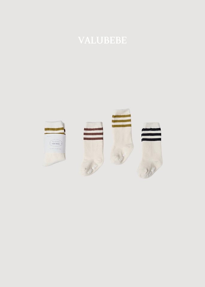 Basic Line Socks (3-Color Set) - valubebe - 028