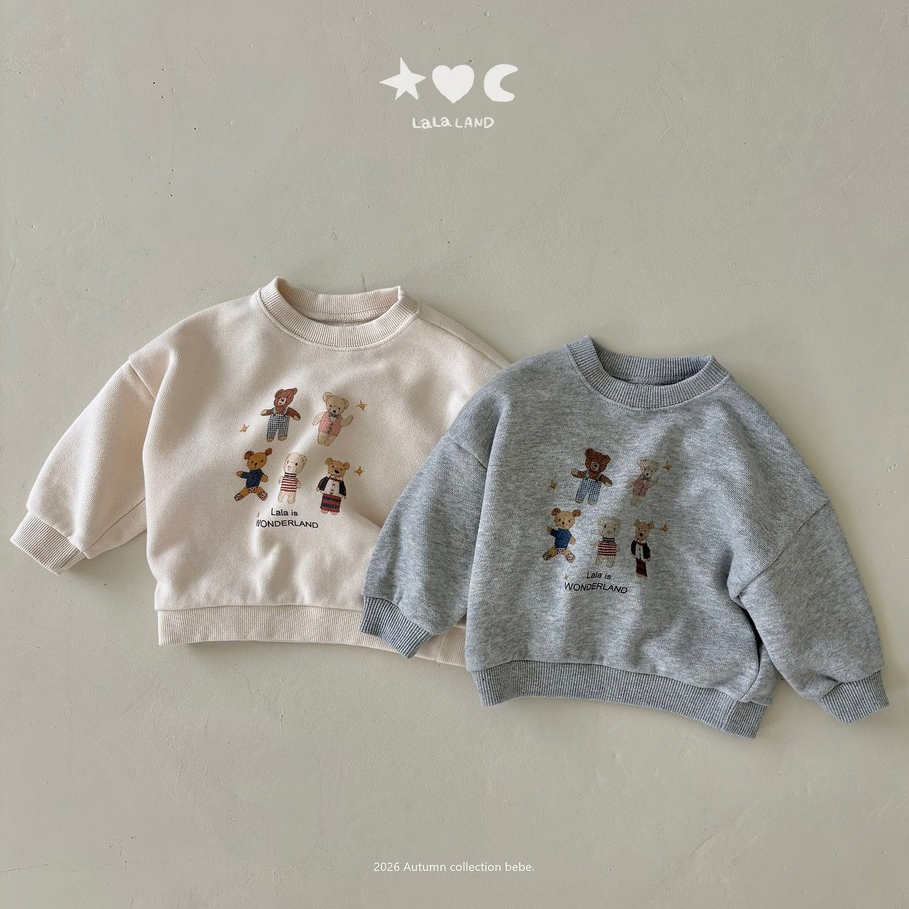 Bear Friends Sweatshirt-lalaland-53