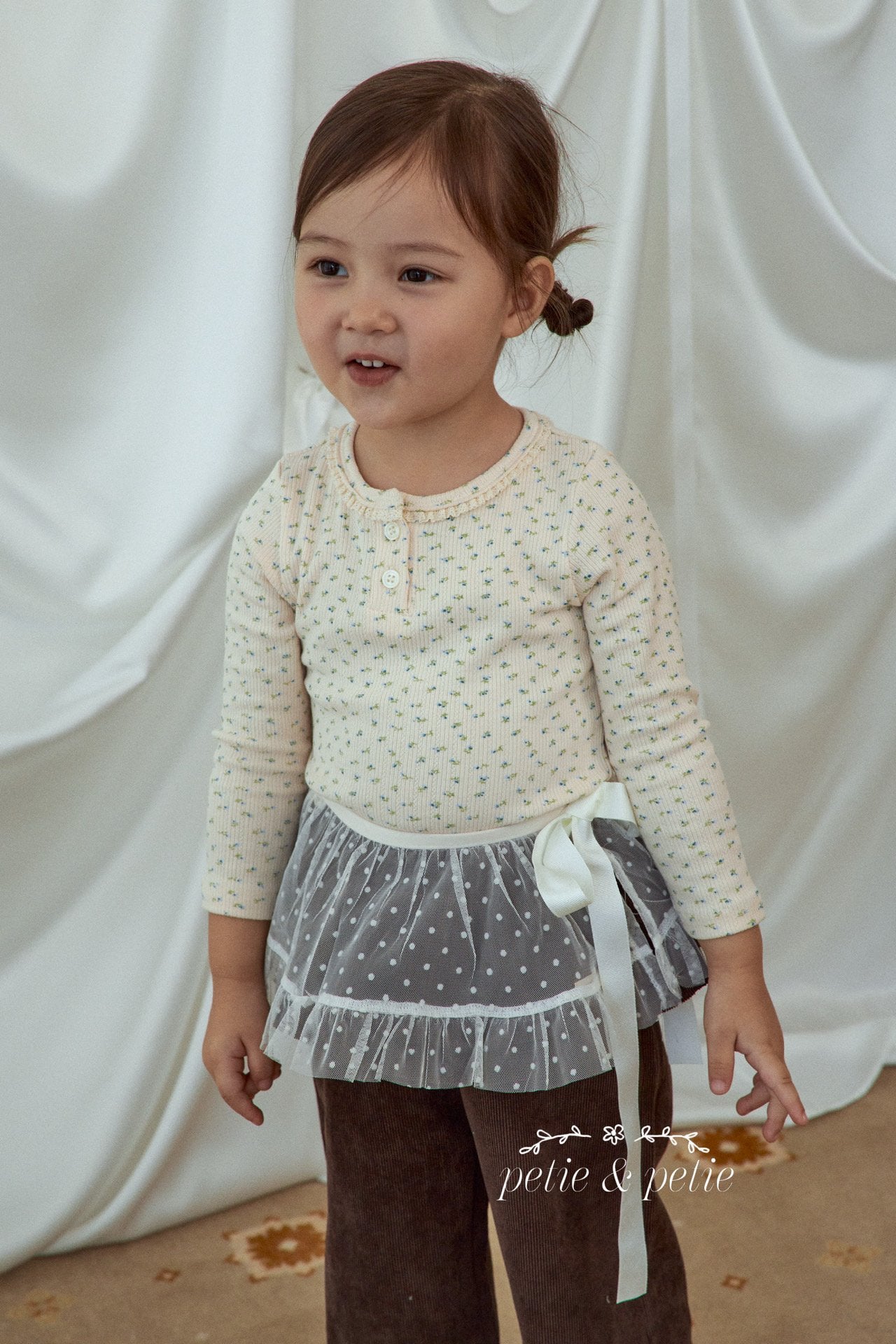 Dot Tulle Layered Skirt-petit petit-28