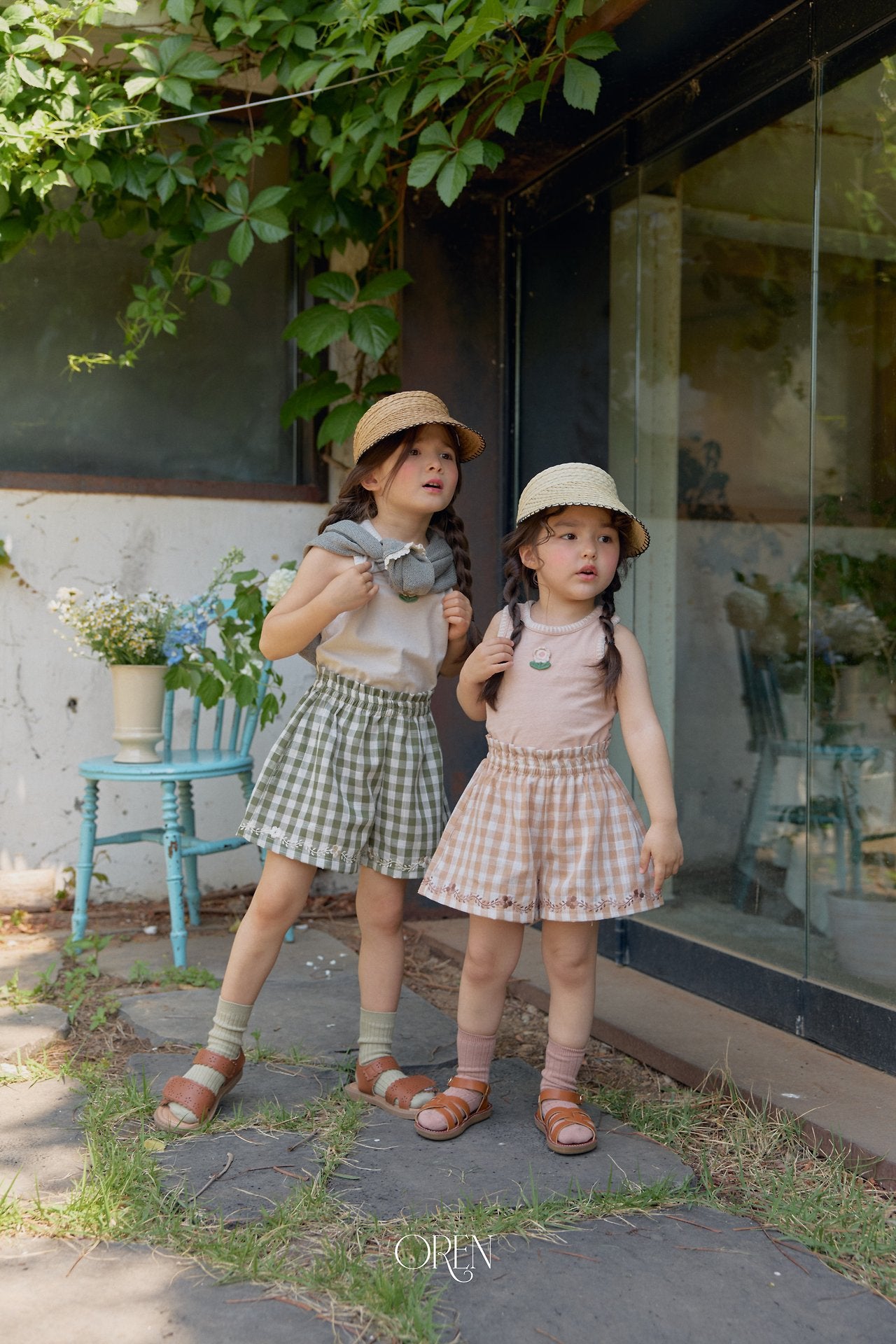 Cielo Embroidery Shorts-OREN-4-32