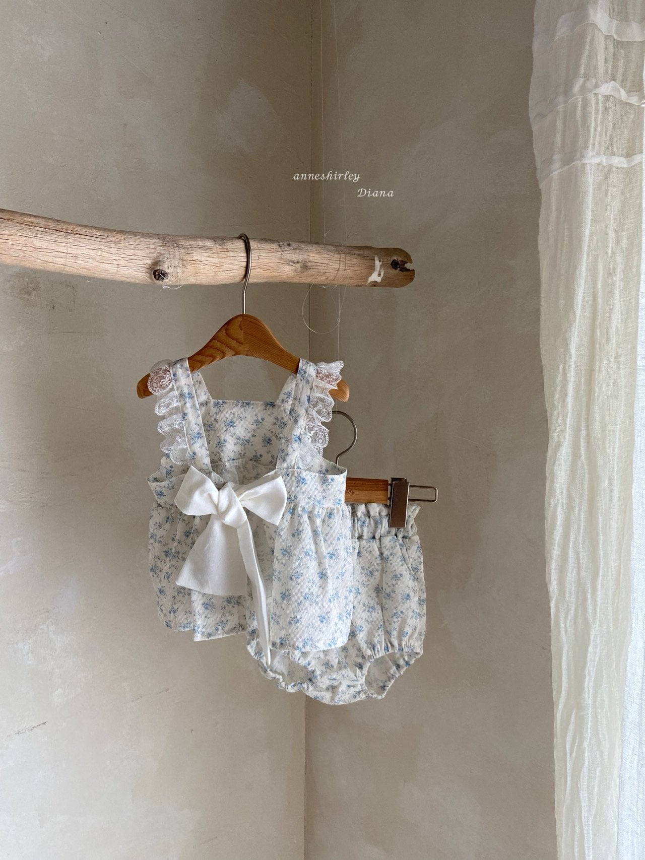 Flower Ribbon Blouse Set-anneshirley-6
