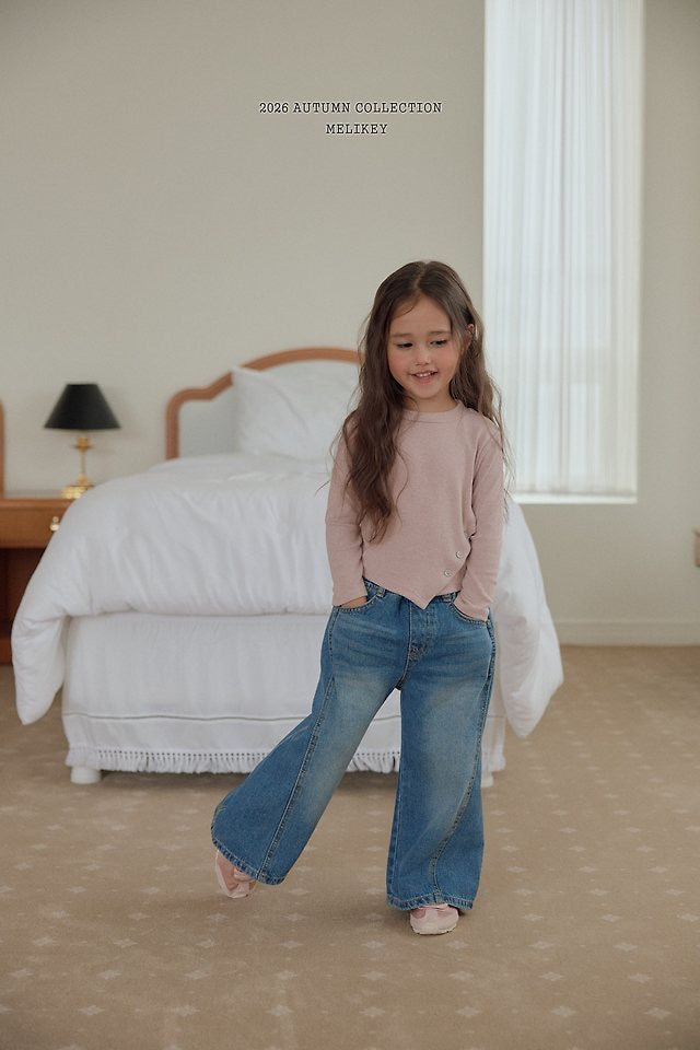 Seam-Detail Wild Denim Pants-melikey-45