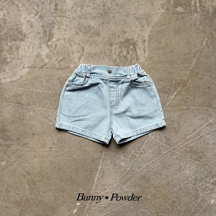 Heart denim half pants-bunnypowder-93