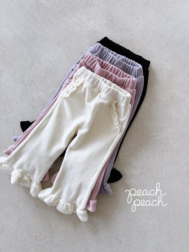 Milk Bootcut Pants-peach peach-22