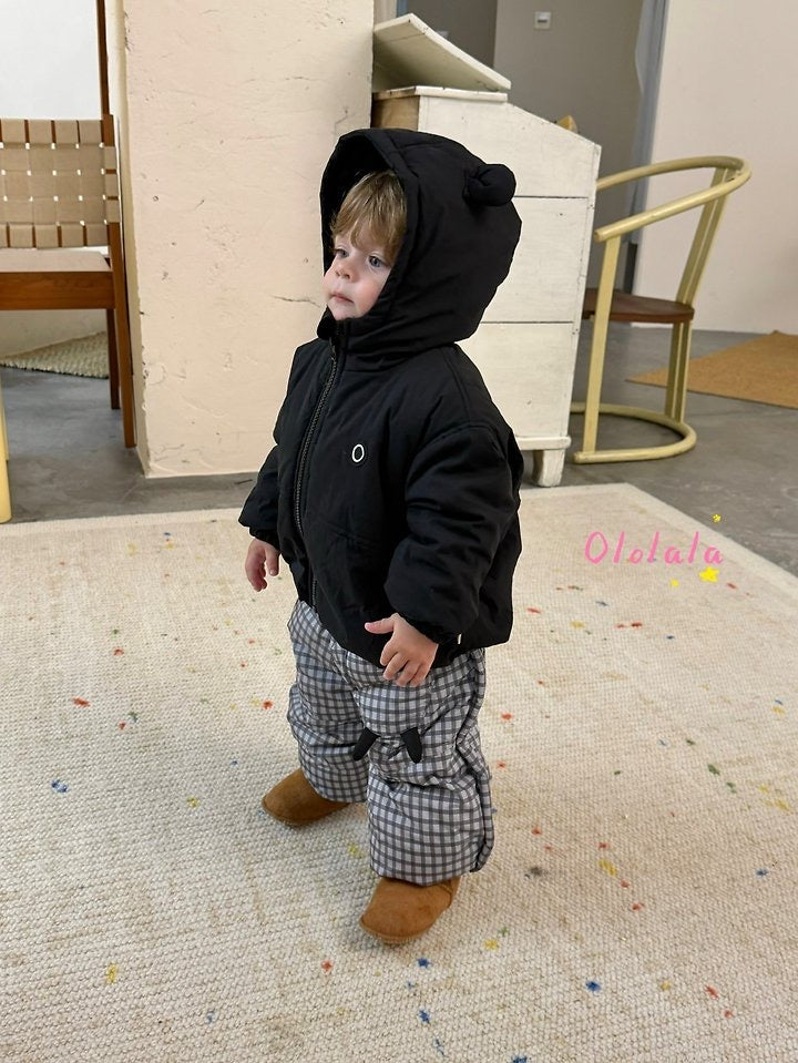 Bear Hooded Padded Jacket-ololala-5