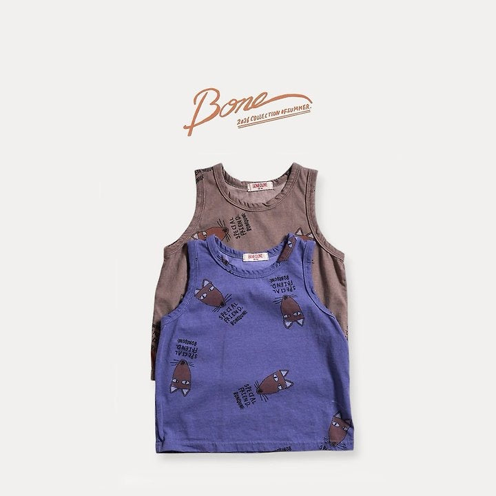 Fox All-over Sleeveless T-Shirt / boneoune -56
