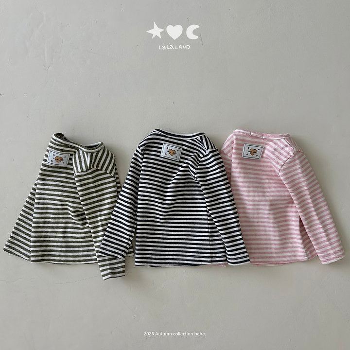 Bebe 22 B Striped Stretchy Tee-Lalaland-65