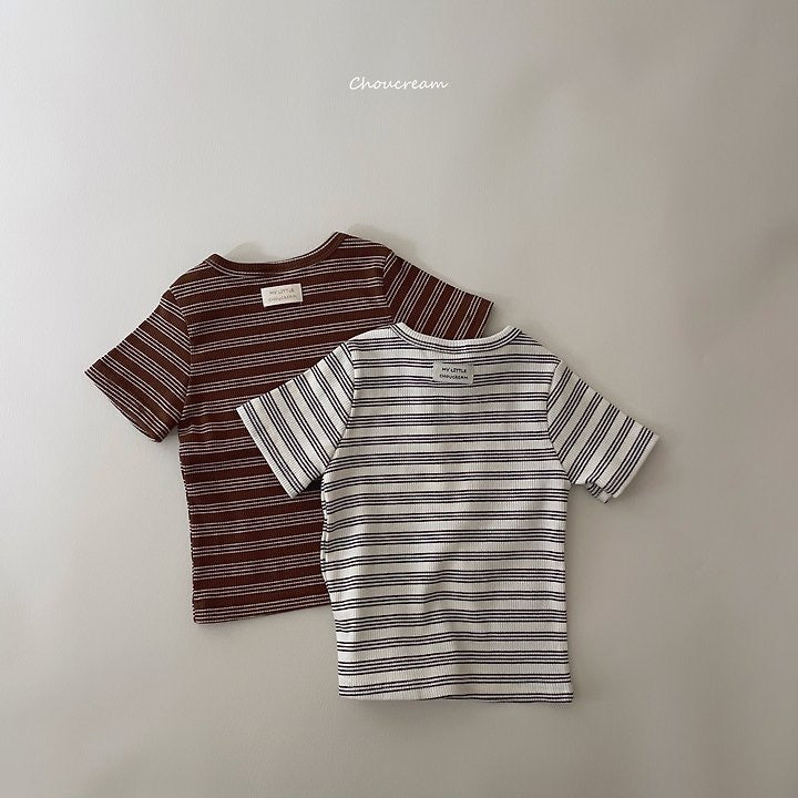 Slim Stripe T-shirt-choucream-23