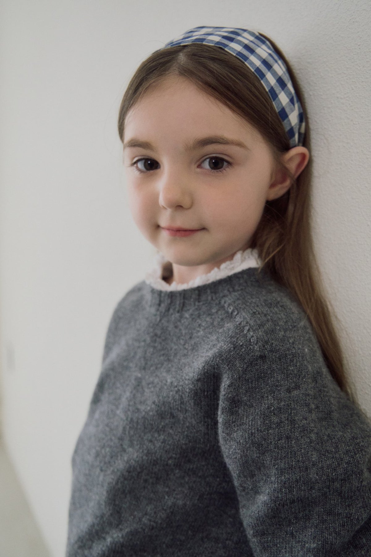 Check Wide Hairband-soye kids-64