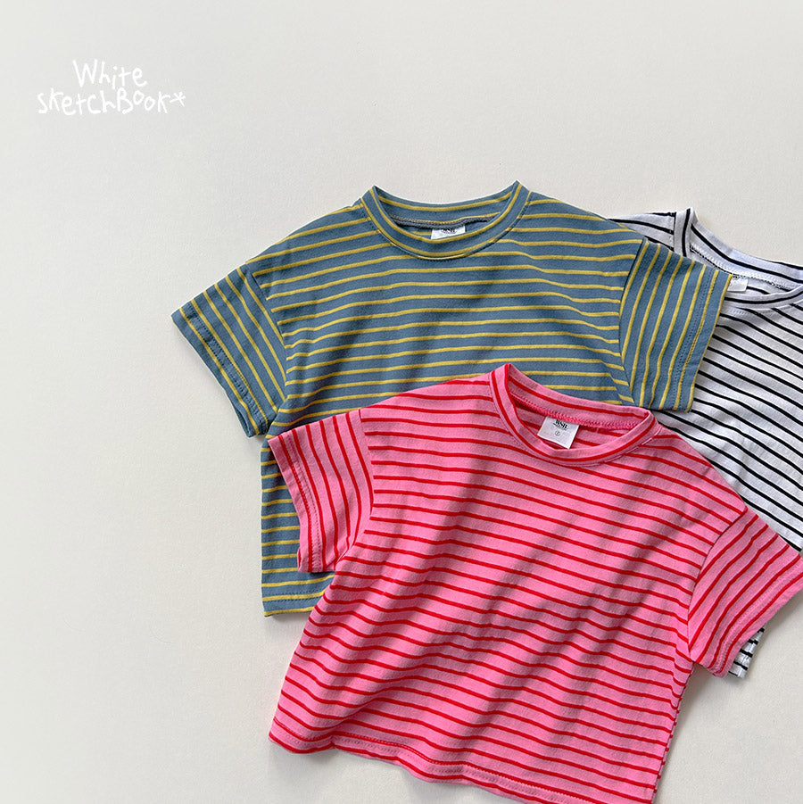 Candy Striped Short Sleeve T-wsb-31
