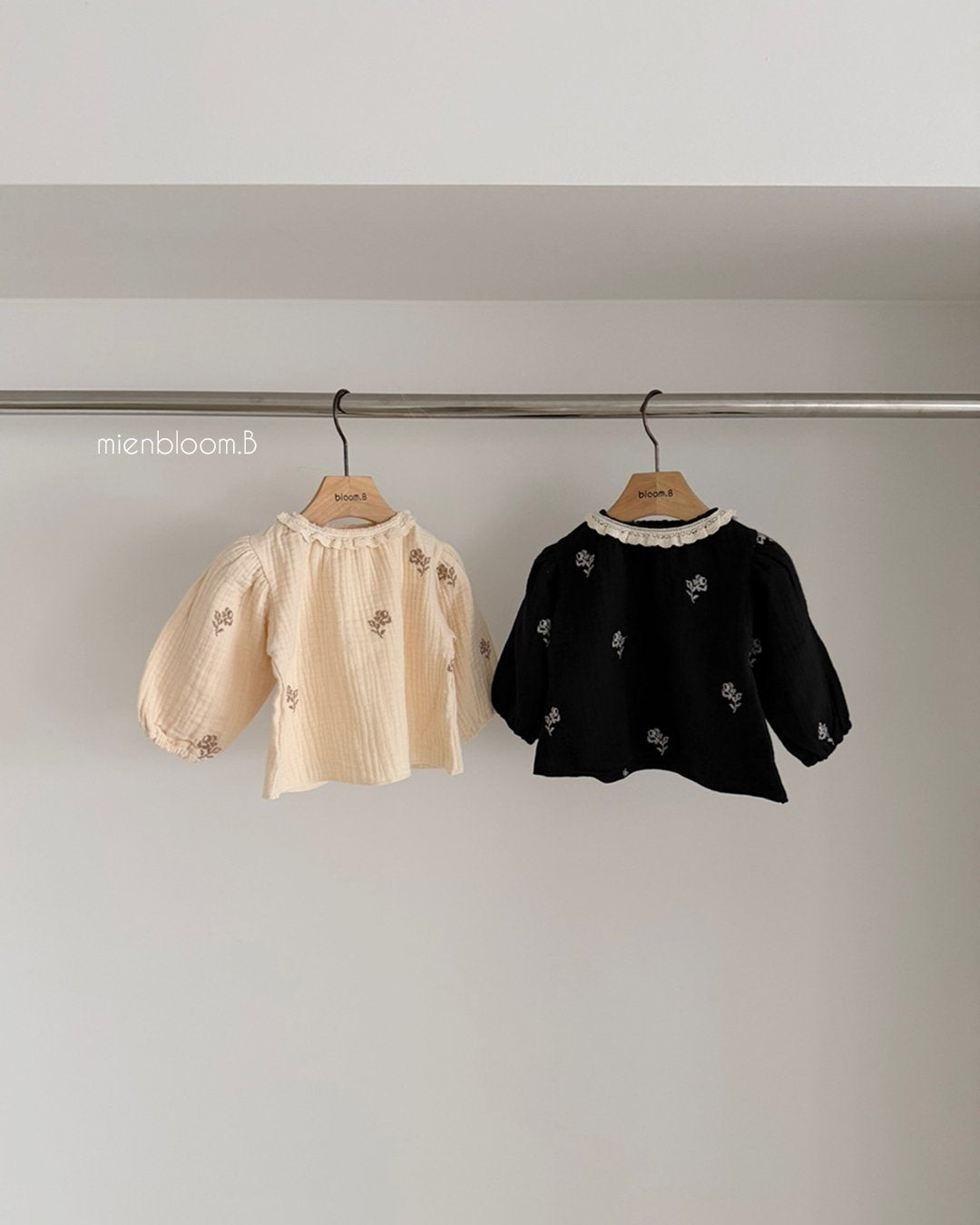 Rose Embroidery Blouse-mienbloom.B-21