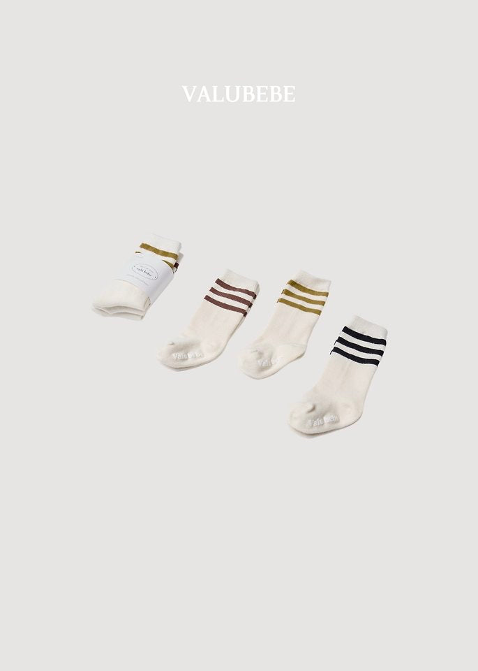Basic Line Socks (3-Color Set) - valubebe - 028